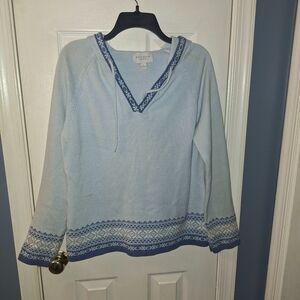 Sonoma Light Blue and Navy Sweater**